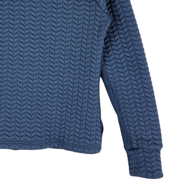 New Balance Women's Quilted Full-Zip Stand Collar Stretch Blue Jacket Size Small - Picture 6 of 10